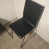 Lot de 2 chaises noires design similicuir – Image 2