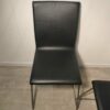 Lot de 2 chaises noires design similicuir – Image 3