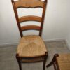 Lot de 2 chaises en bois et paille – Image 3