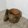 Pouf en fausse fourrure – Image 2