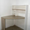 Bureau d'angle en bois bicolore