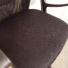 Fauteuil de bureau à roulettes en tissu et cuir – Image 3
