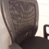 Fauteuil de bureau à roulettes en tissu et cuir – Image 5