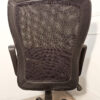 Fauteuil de bureau à roulettes en tissu et cuir – Image 6