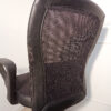 Fauteuil de bureau à roulettes en tissu et cuir – Image 7