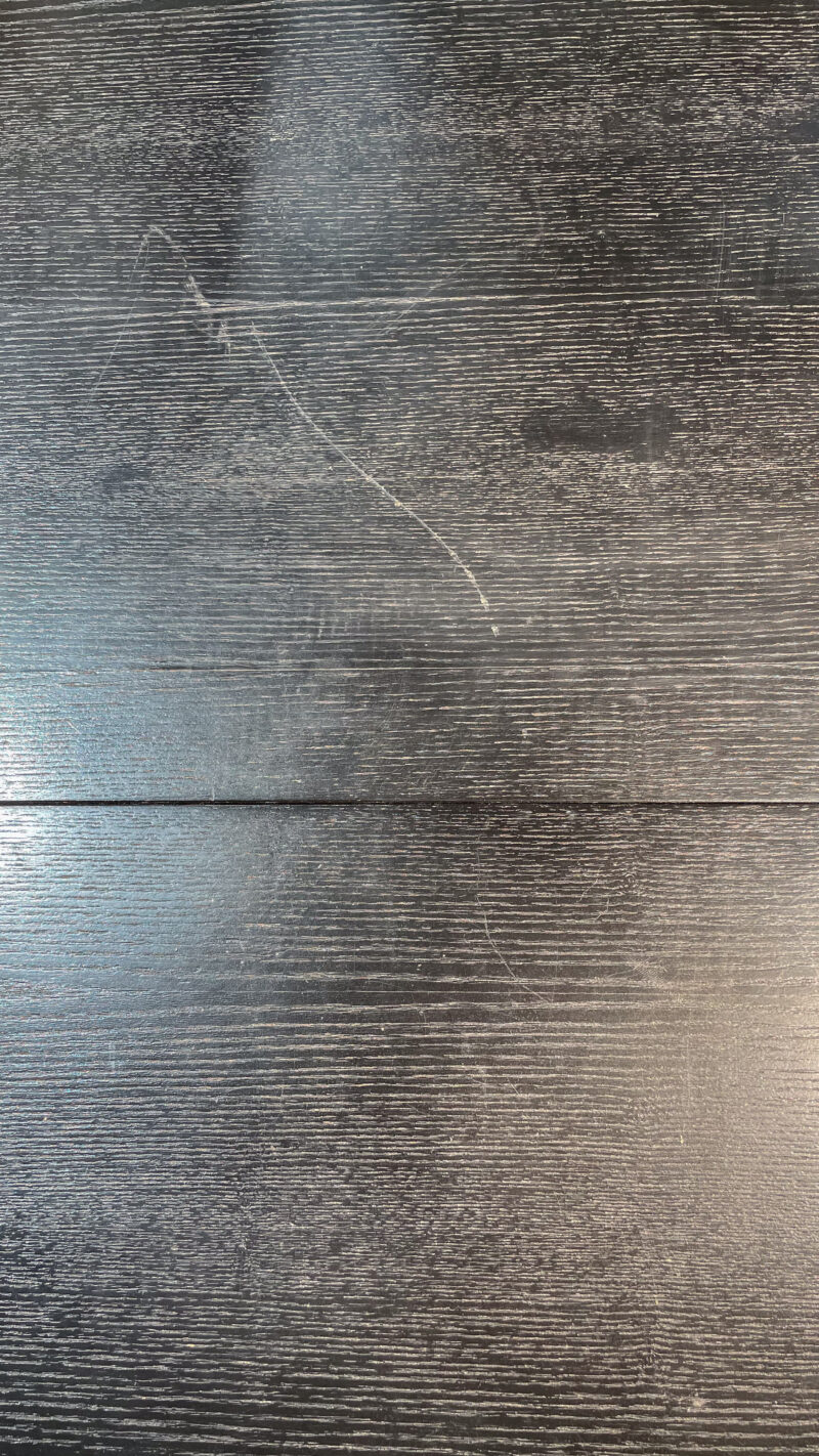 Table en bois noire à rabats – Image 10