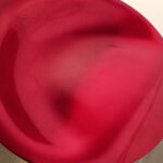 Lot de 2 tabourets de bar moulés rouge – Image 2