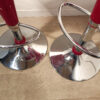 Lot de 2 tabourets de bar moulés rouge – Image 4