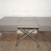Table grise à hauteur ajustable (+rallonges, 6-8 personnes) – Image 2