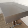 Table grise à hauteur ajustable (+rallonges, 6-8 personnes) – Image 3