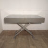 Table grise à hauteur ajustable (+rallonges, 6-8 personnes) – Image 4