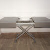 Table grise à hauteur ajustable (+rallonges, 6-8 personnes) – Image 7