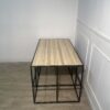 Grande table basse en bois et métal – Image 2