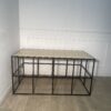 Grande table basse en bois et métal – Image 3