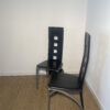 Lot de 2 chaises en similicuir noir – Image 2