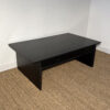 Table basse avec tiroirs en bois noir