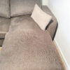 Canapé d'angle convertible en tissu gris – Image 4