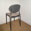 Chaise grise à l'unité (avec coussin) – Image 7