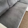 Canapé d'angle gris et blanc convertible – Image 4