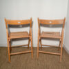 Lot de 2 chaises pliantes en bois (défaut) – Image 7