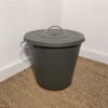 Poubelle avec couvercle gris anthracite (16 L)
