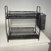 Petite étagère en métal noir – Image 2