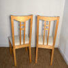 Lot de 2 chaises en bois clair assise tissu – Image 5