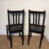 Lot de 2 chaises en bois noir – Image 5