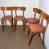 Lot de 4 chaises en bois vintage – Image 2