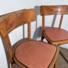 Lot de 4 chaises en bois vintage – Image 5