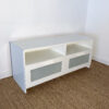 Meuble tv blanc avec tiroirs