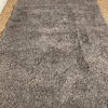Tapis gris à poil haut 133x195 – Image 2