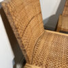 Lot de 2 chaises en bois et osier – Image 4
