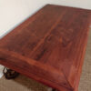 Table basse en fer forgé et bois – Image 3