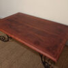 Table basse en fer forgé et bois – Image 5