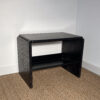 Table de chevet en bois noir