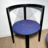 Lot de 2 chaises noires bois et corde – Image 7