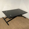 Table basse réglable en verre noir – Image 2