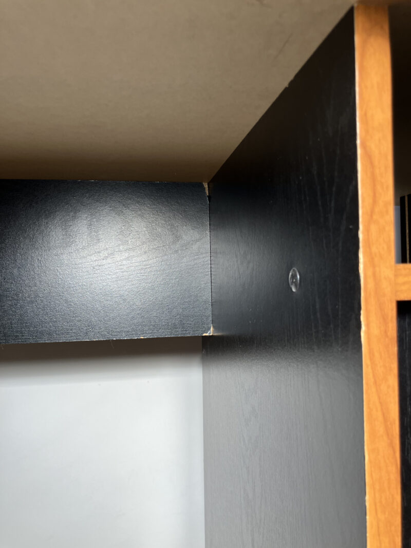 Bureau en bois noir et marron – Image 8