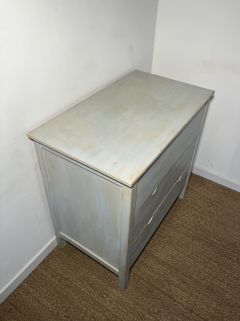 Commode en bois bleuté – Image 4