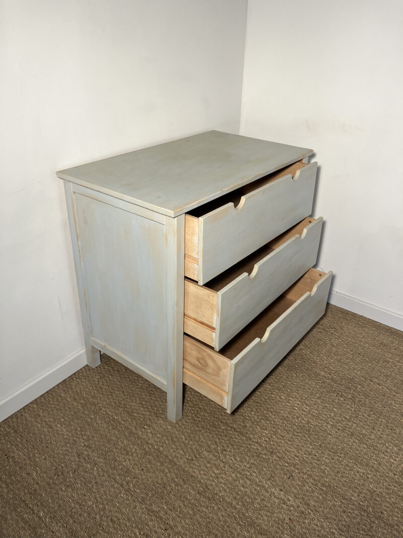 Commode en bois bleuté – Image 5
