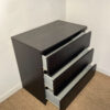 Commode noire 3 tiroirs – Image 4