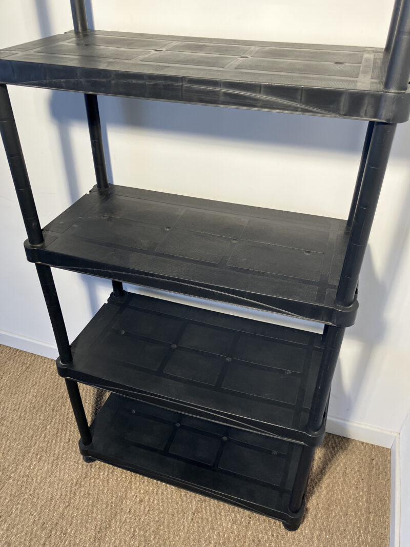 Étagère de stockage noire (plastique) – Image 4
