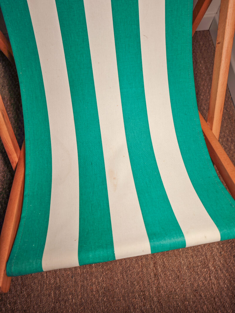 Transat d'extérieur en bois et tissu (2 en stock) – Image 4