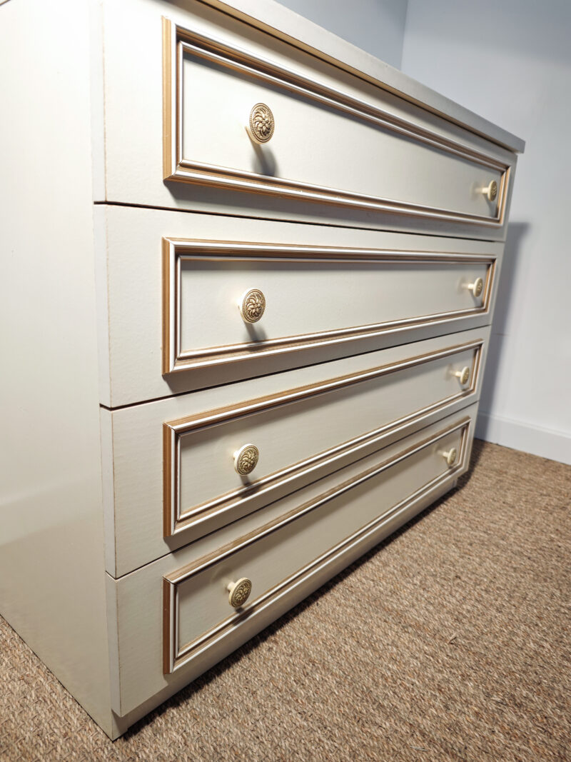 Commode blanche vintage – Image 3