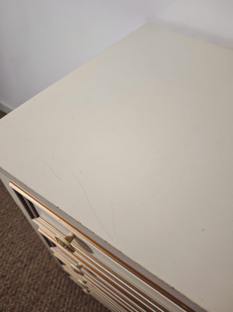 Commode blanche vintage – Image 6