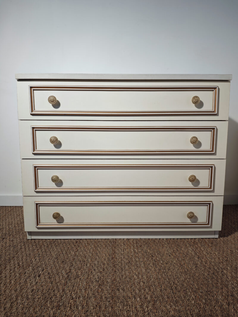 Commode blanche vintage – Image 7
