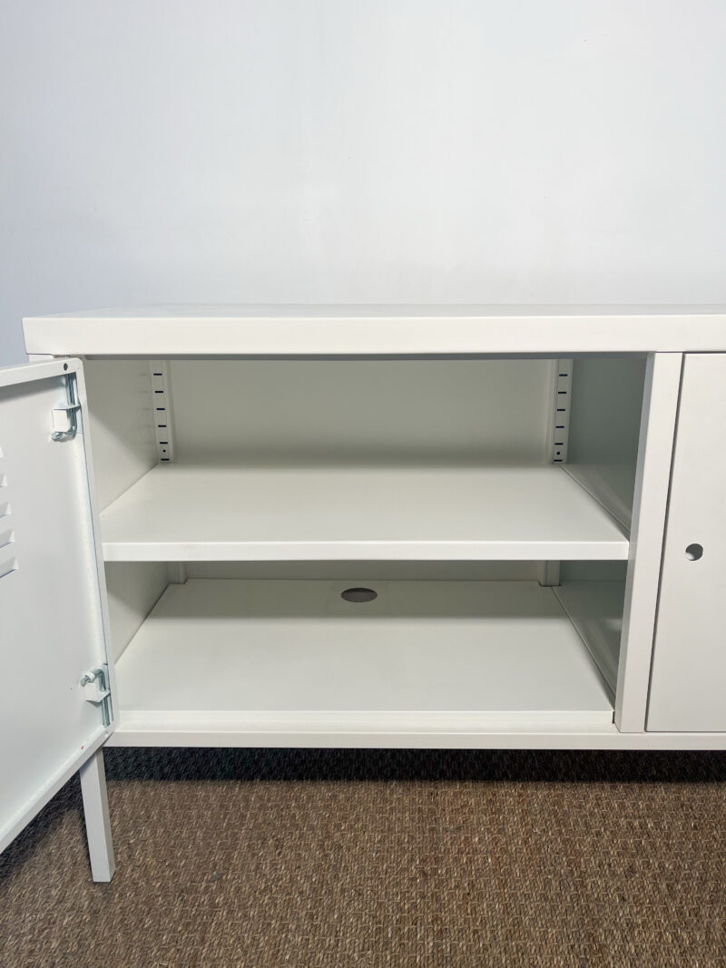 Casier bas en métal blanc – Image 5