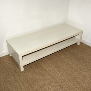 Long meuble tv blanc