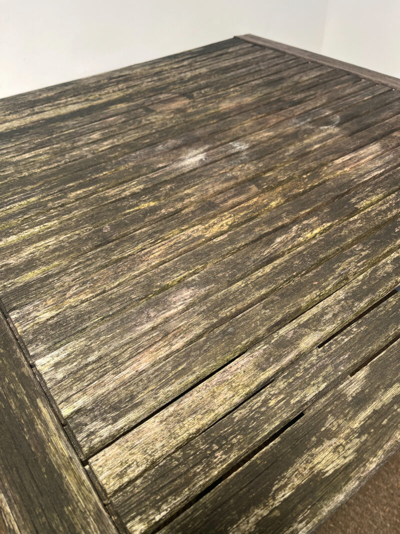 Table d'extérieur carrée en bois – Image 5